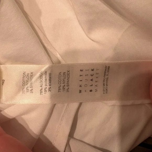 White House Black Market White Off-Shoulder Blouse - Picture 5 of 5